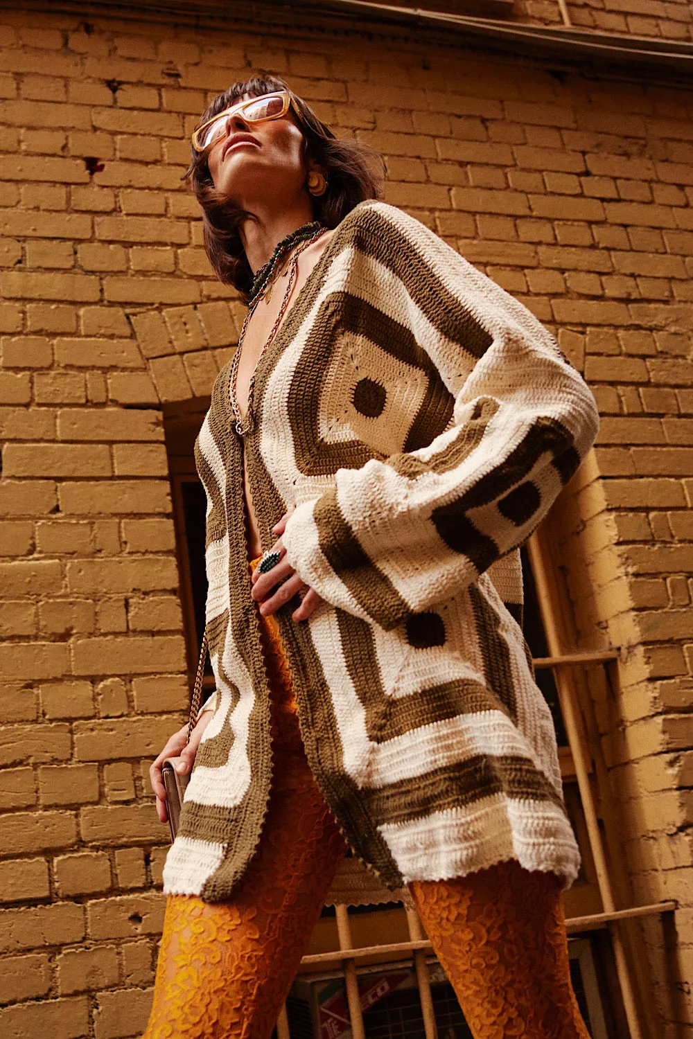 Sundown Crochet Coat