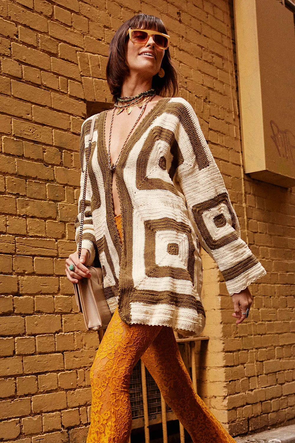 Sundown Crochet Coat