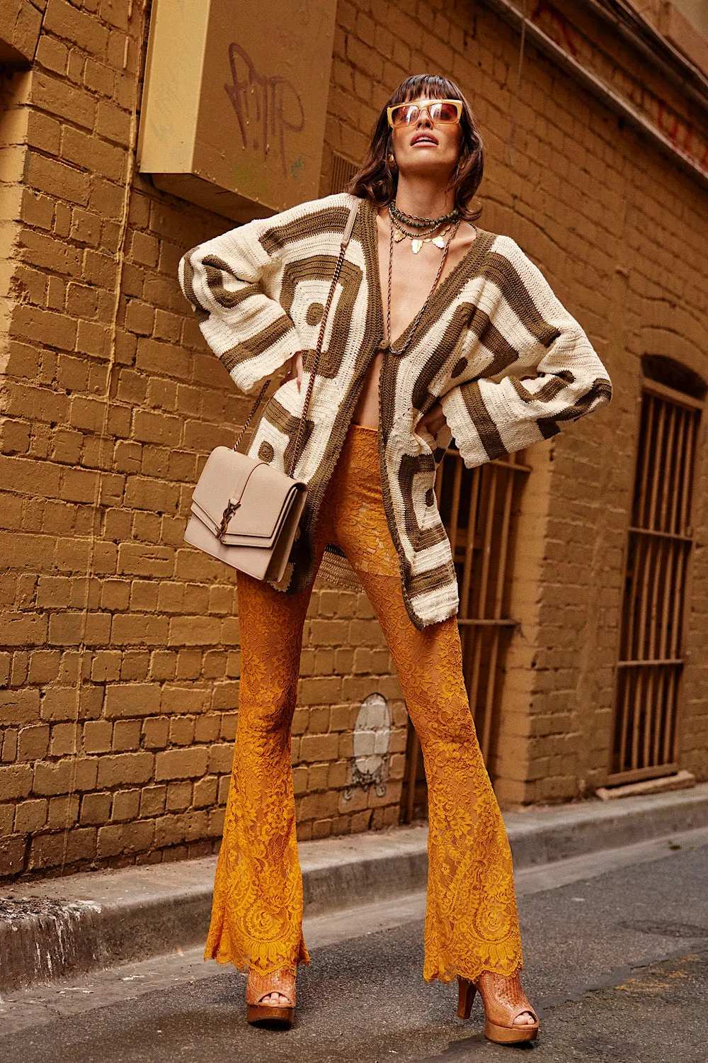Sundown Crochet Coat