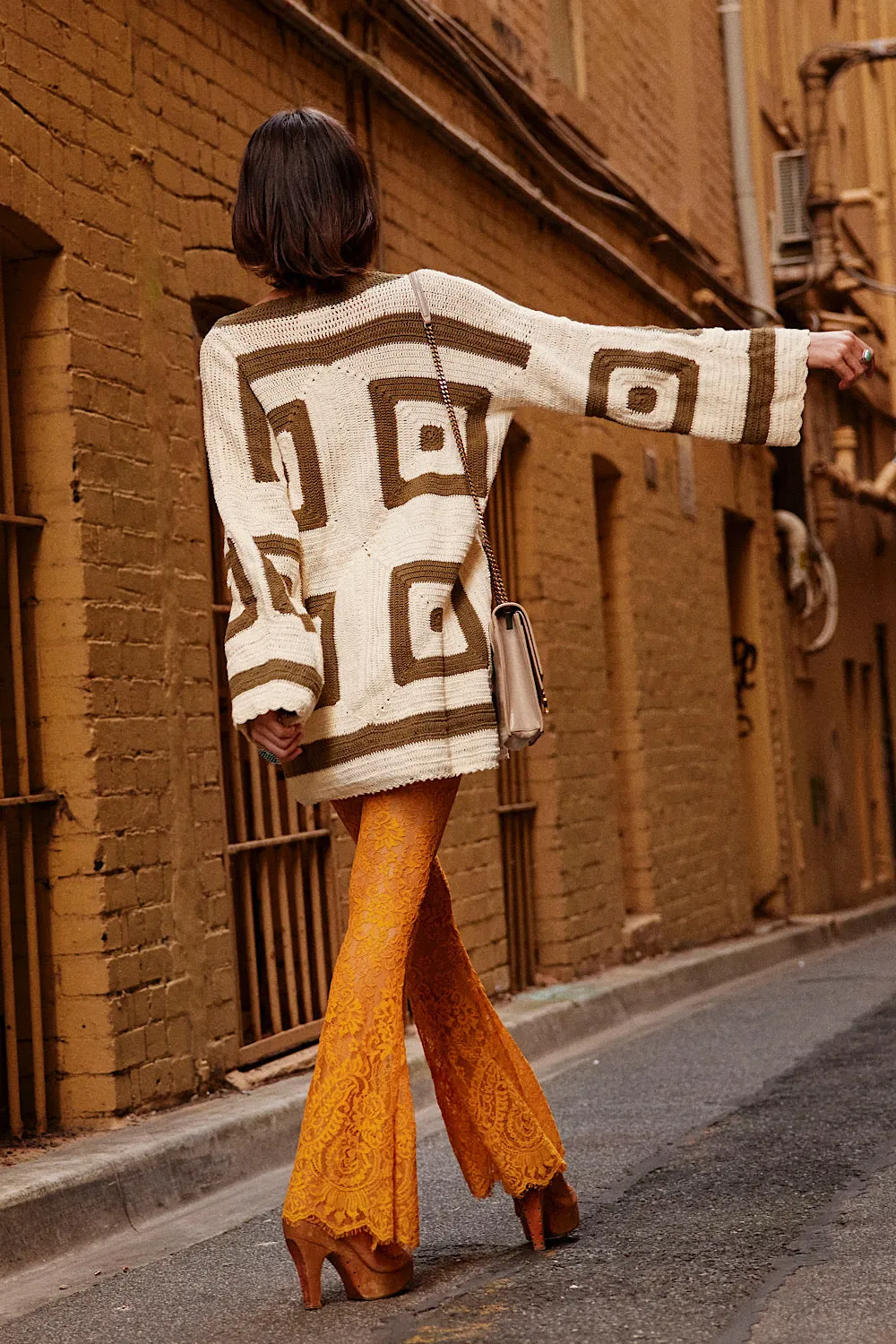 Sundown Crochet Coat