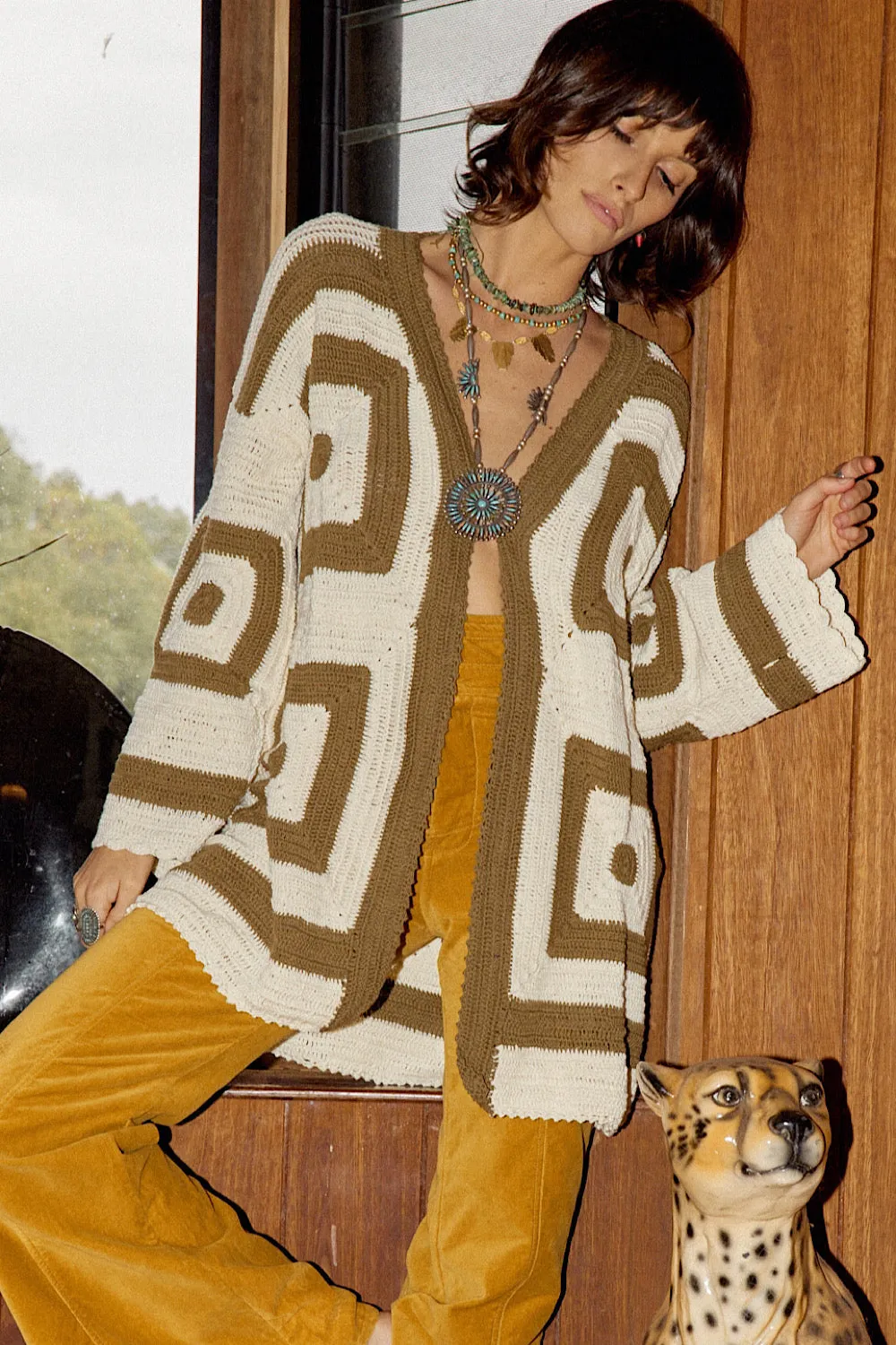 Sundown Crochet Coat