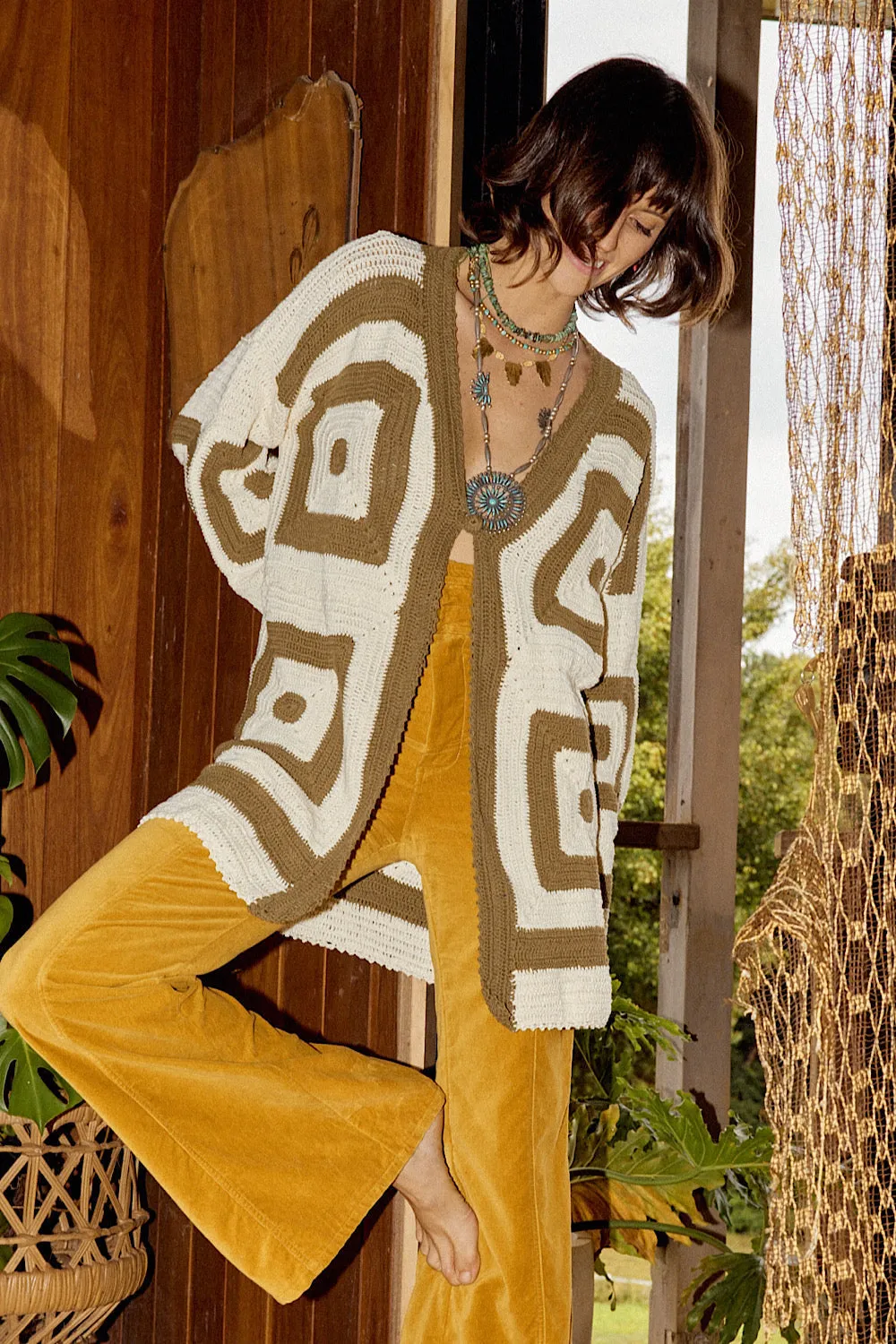Sundown Crochet Coat