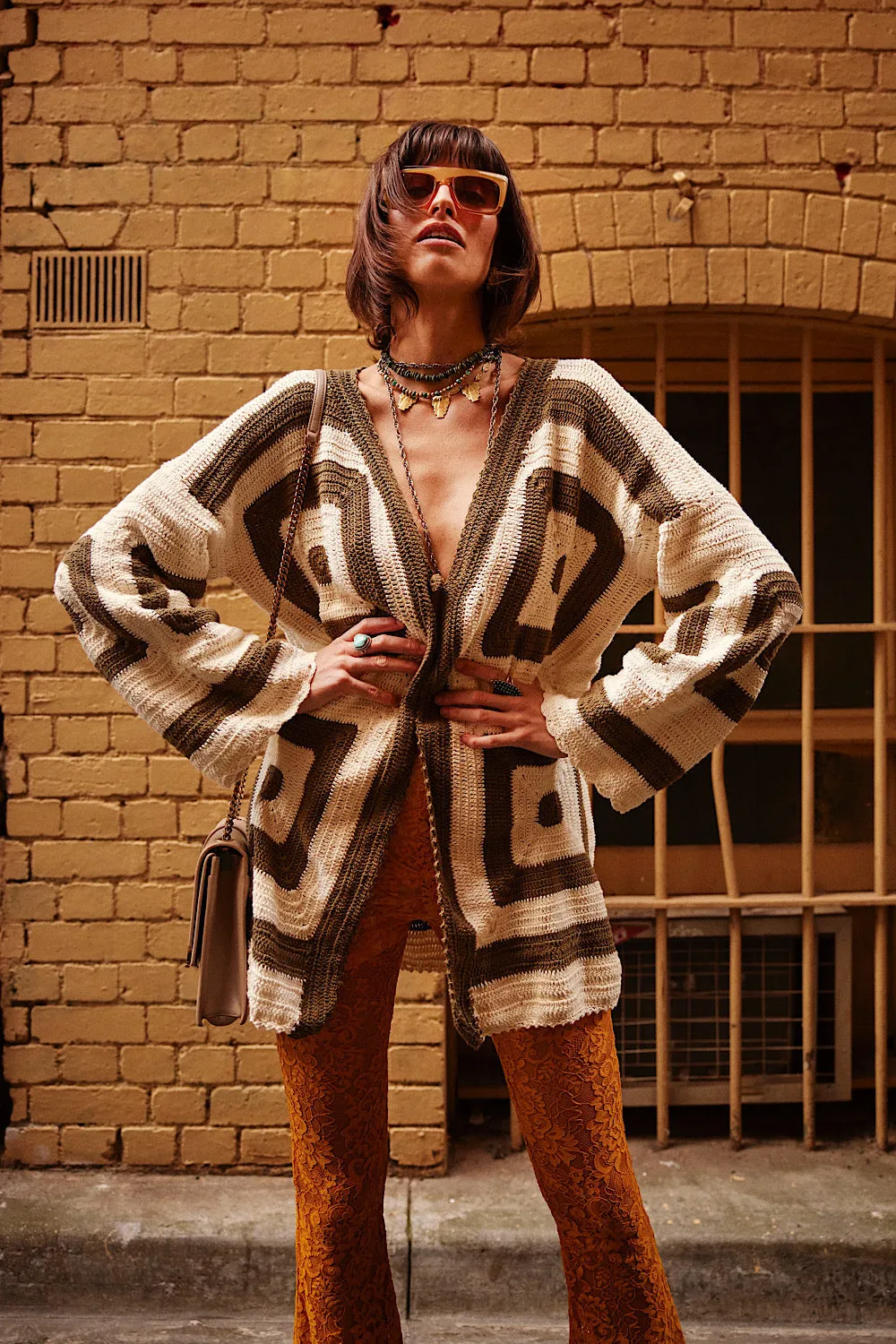 Sundown Crochet Coat