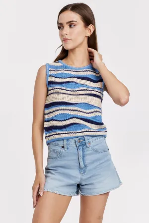 Sylvie Wavy Stripe Top