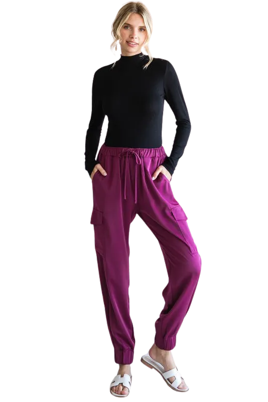 Taking It Easy Mauve Joggers
