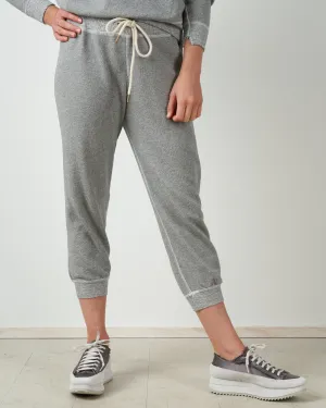 the cropped sweatpant - varsity grey
