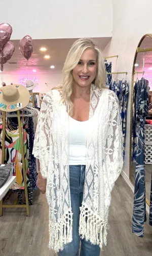 The Elegant Crochet Cardigan Top