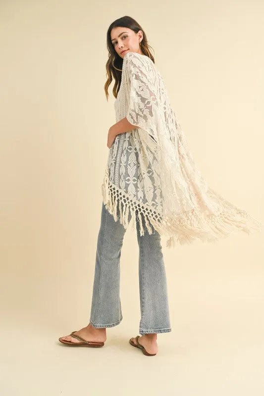 The Elegant Crochet Cardigan Top