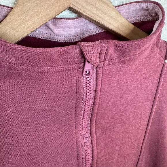 TITLE NINE Warmup Sweatshirt Dress Womens L Pink Fleece Loungewear Activewear