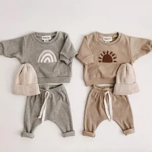Toddler's Casual Tops   Loose Trousers Set