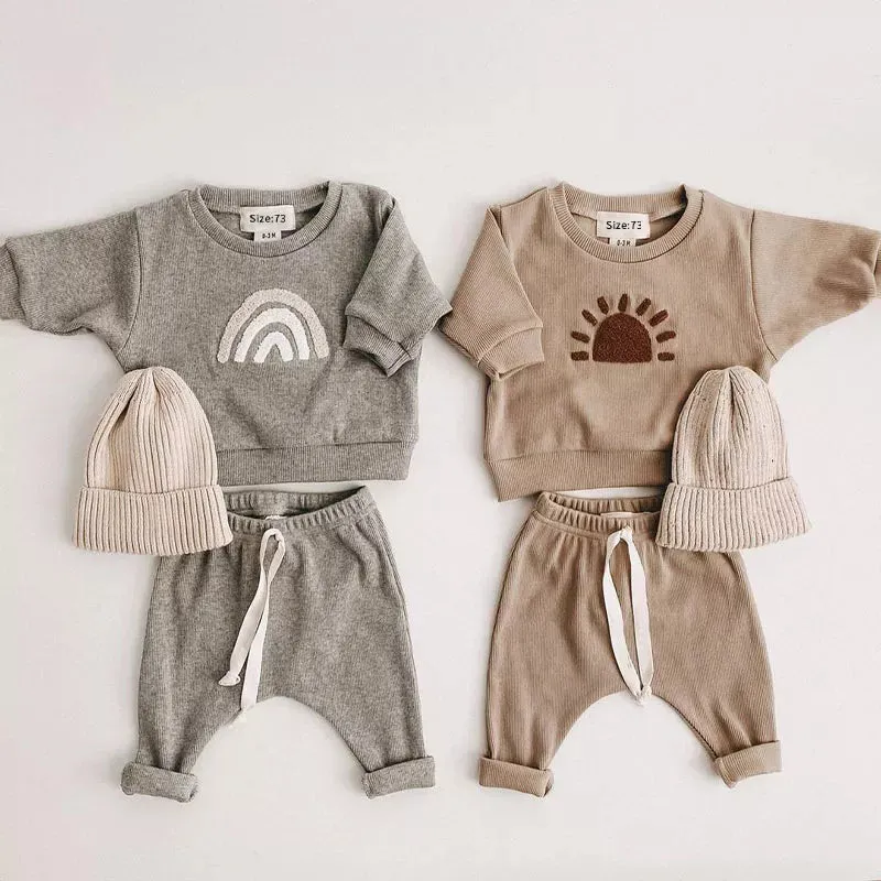 Toddler's Casual Tops   Loose Trousers Set