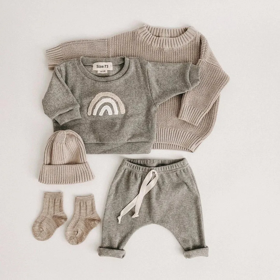 Toddler's Casual Tops   Loose Trousers Set