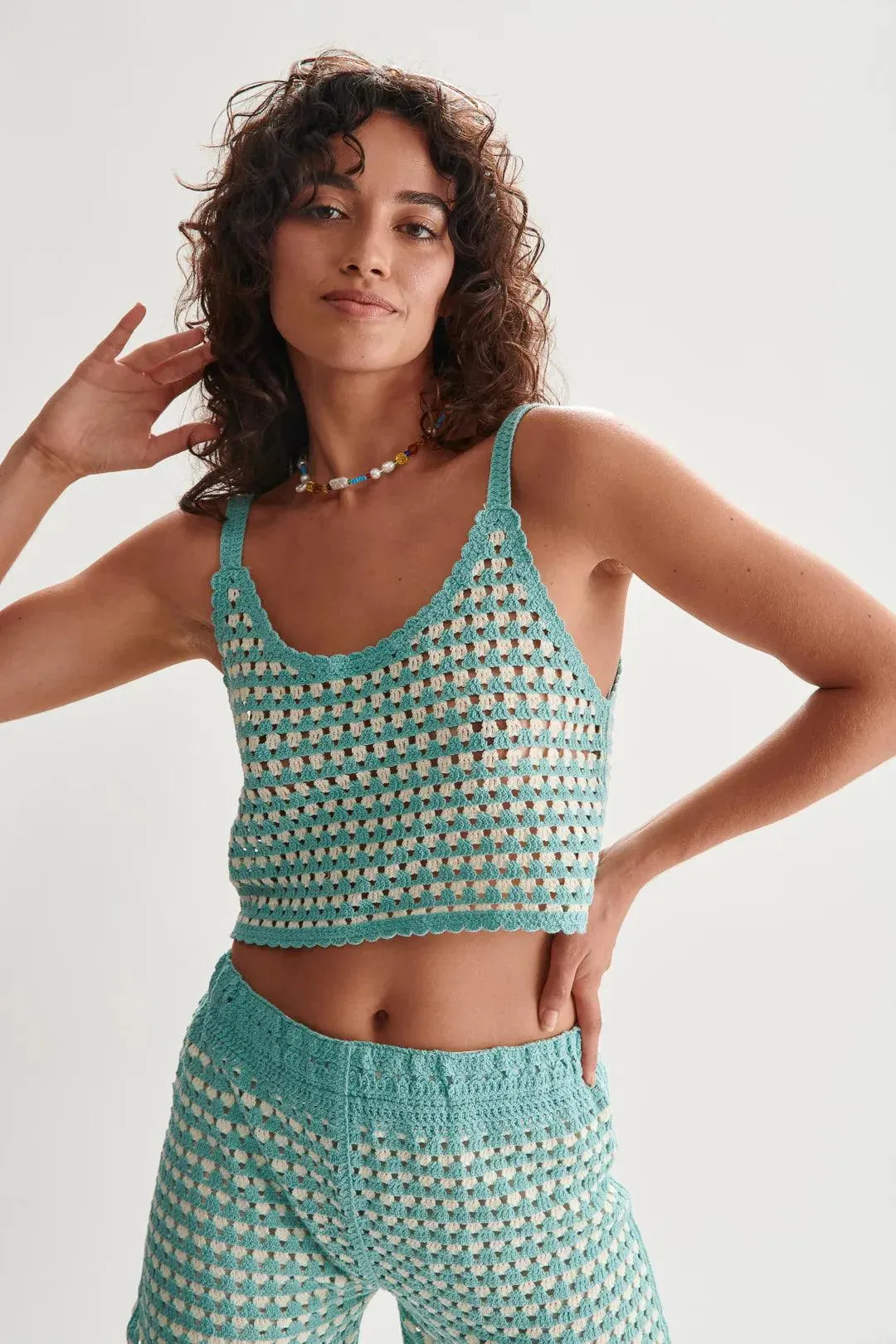 Top 24colours Crochet Blue 12170a