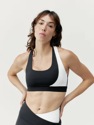 Top Cleo Black/White Chalk