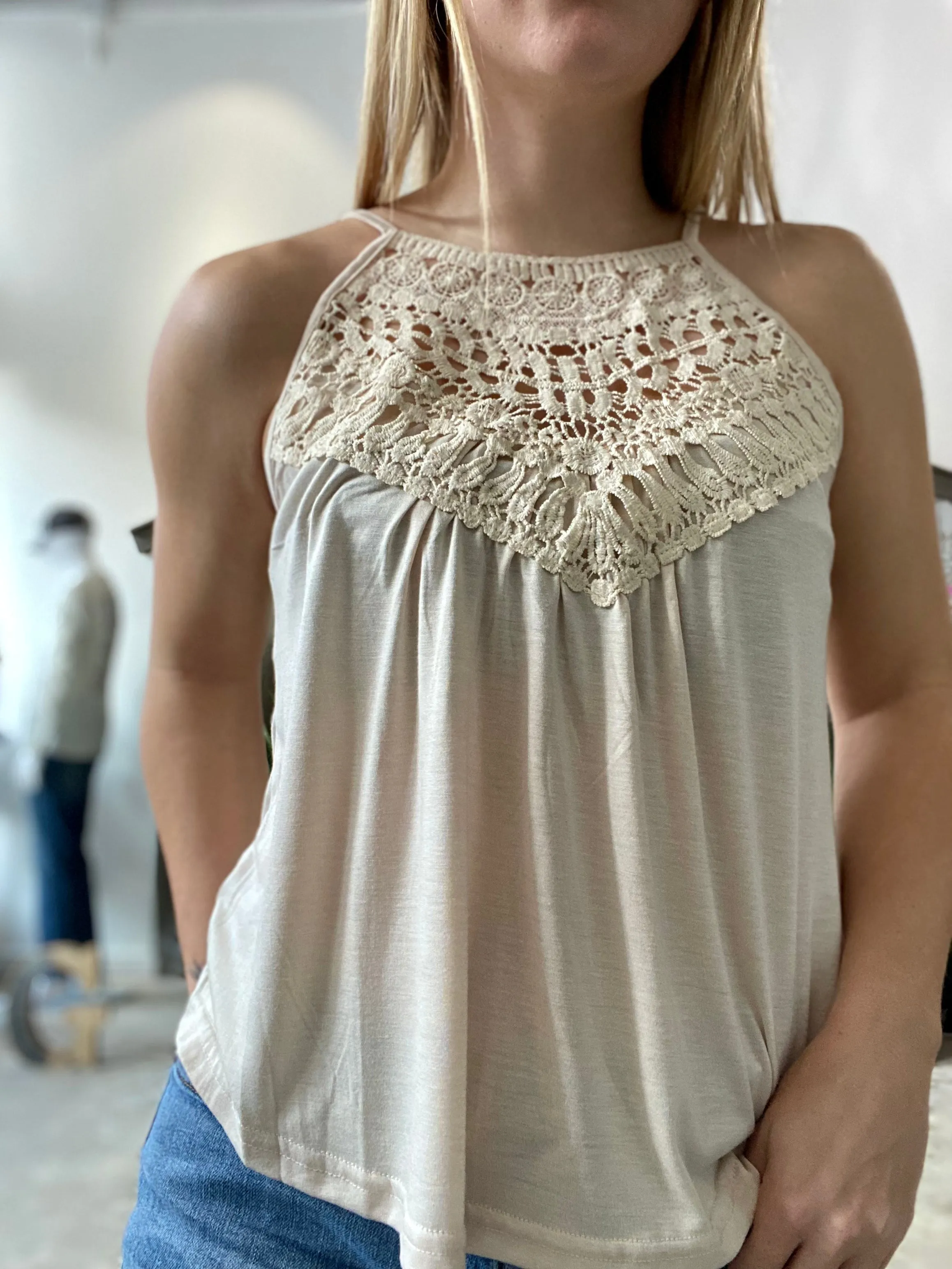 Undeniable Beauty Ivory Crochet Top