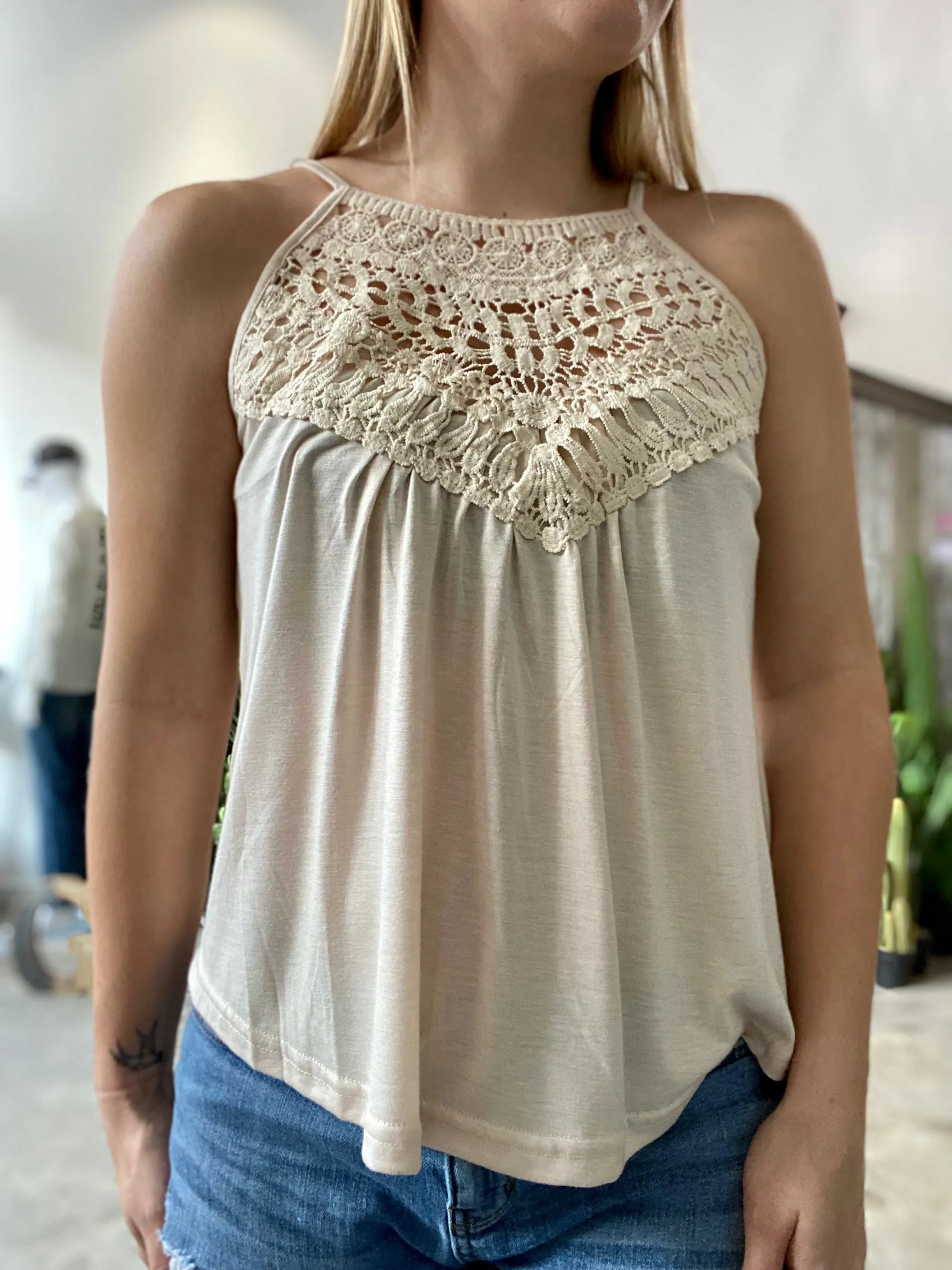 Undeniable Beauty Ivory Crochet Top