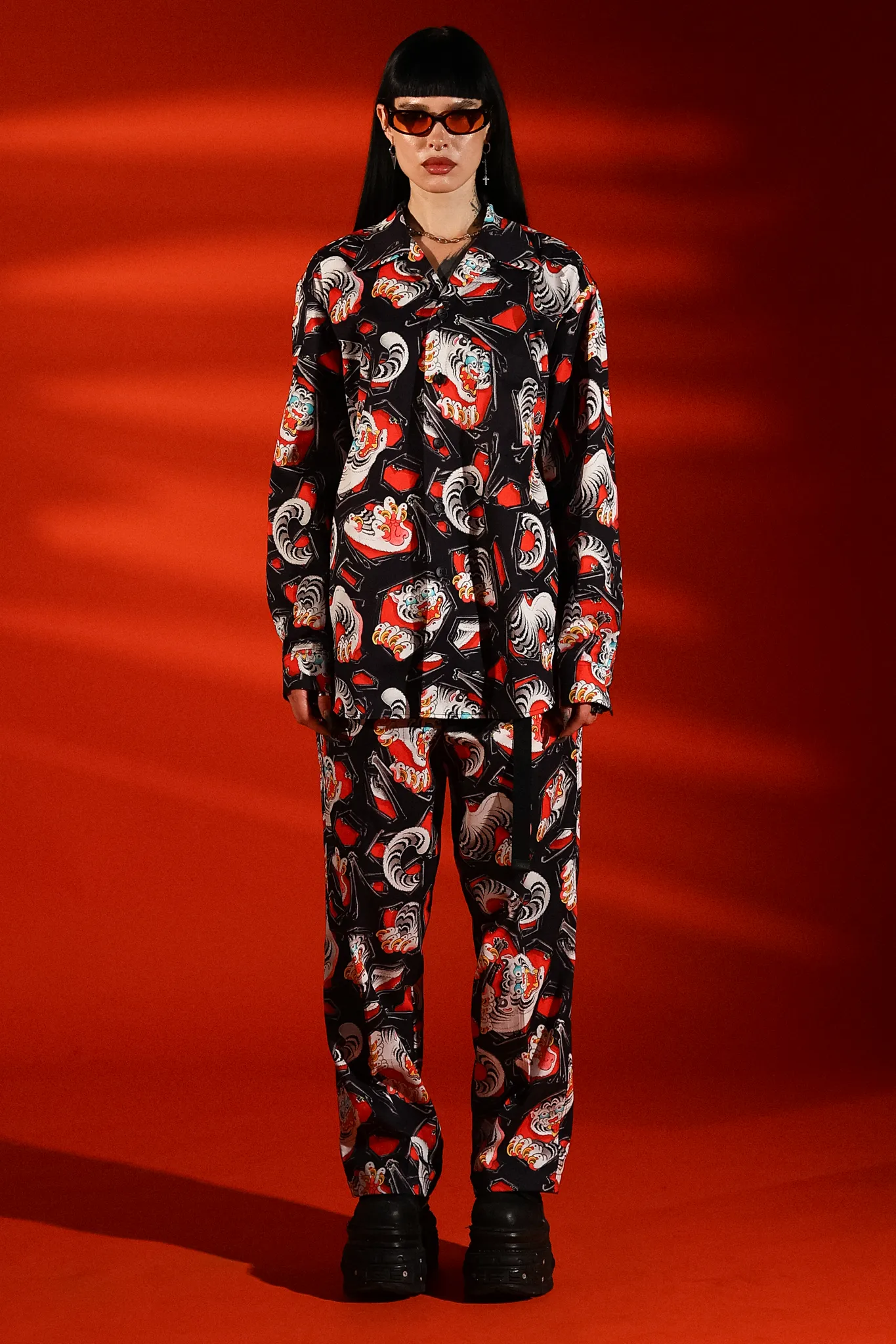 [UNISEX] ADRIAN HING X LOCO MOSQUITO BELTED TROUSERS