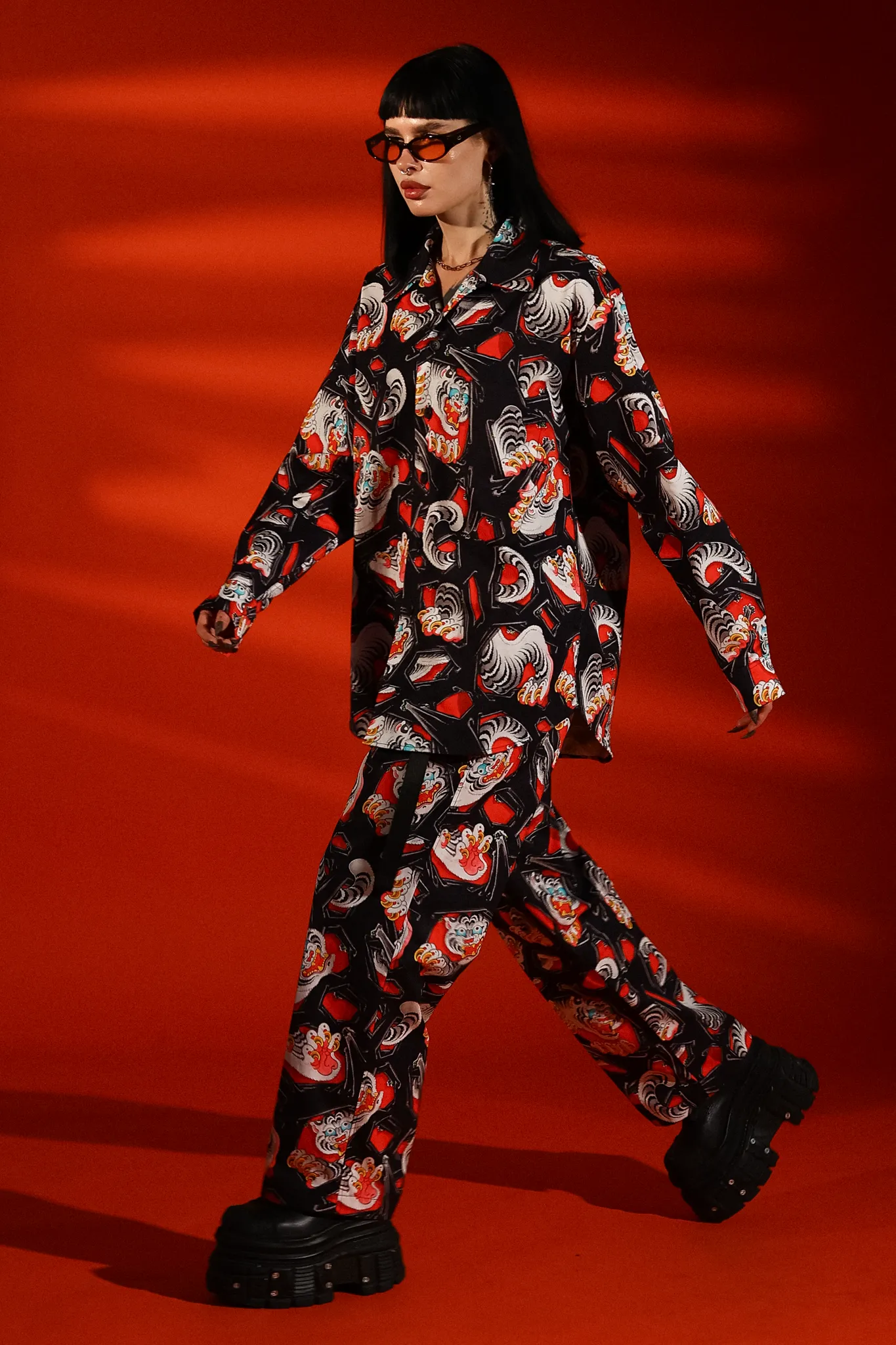 [UNISEX] ADRIAN HING X LOCO MOSQUITO BELTED TROUSERS