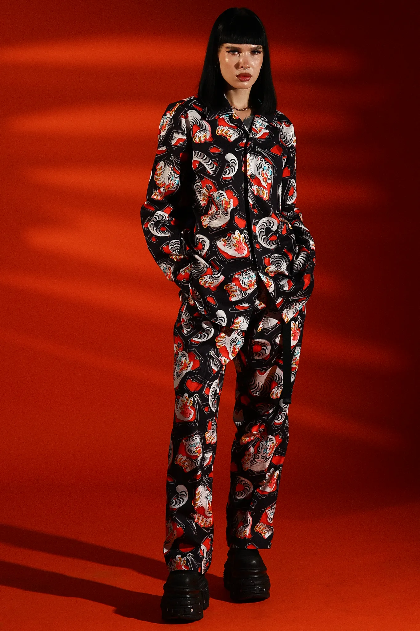 [UNISEX] ADRIAN HING X LOCO MOSQUITO BELTED TROUSERS
