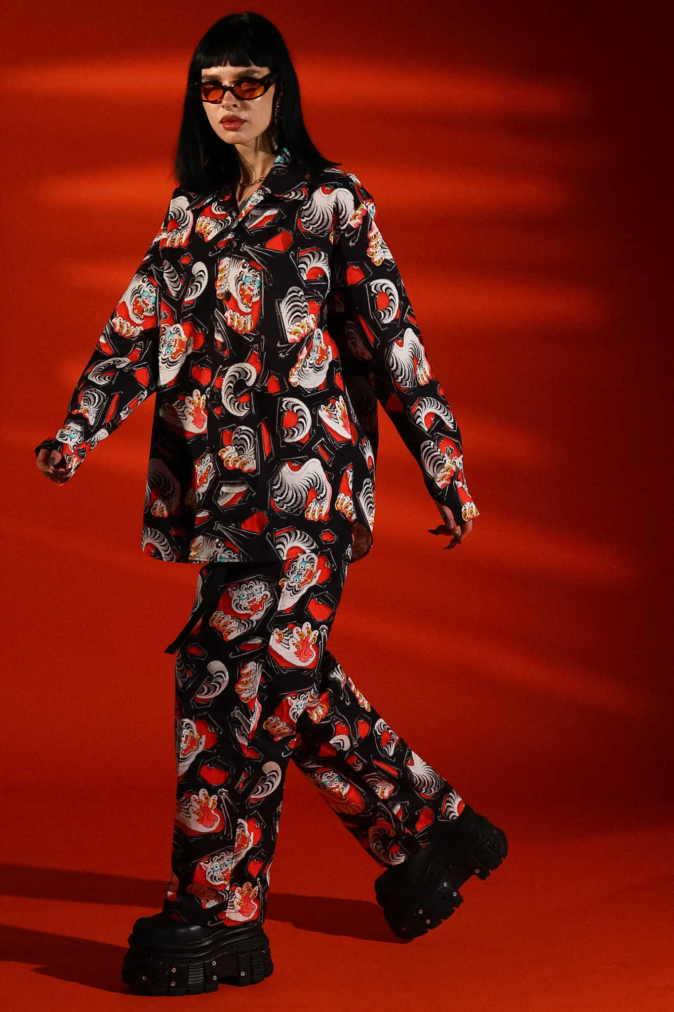 [UNISEX] ADRIAN HING X LOCO MOSQUITO BELTED TROUSERS