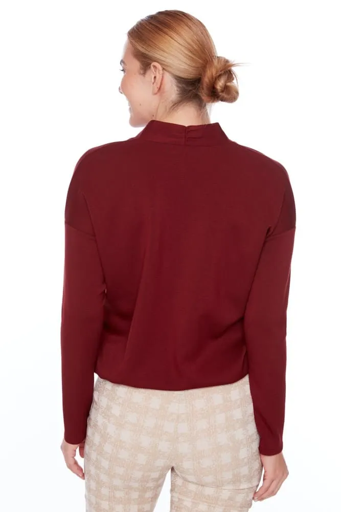 UP - Butter V-Neck Draw String Top
