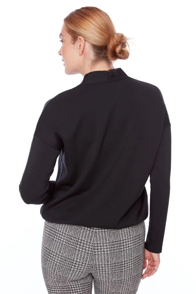 UP - Butter V-Neck Draw String Top