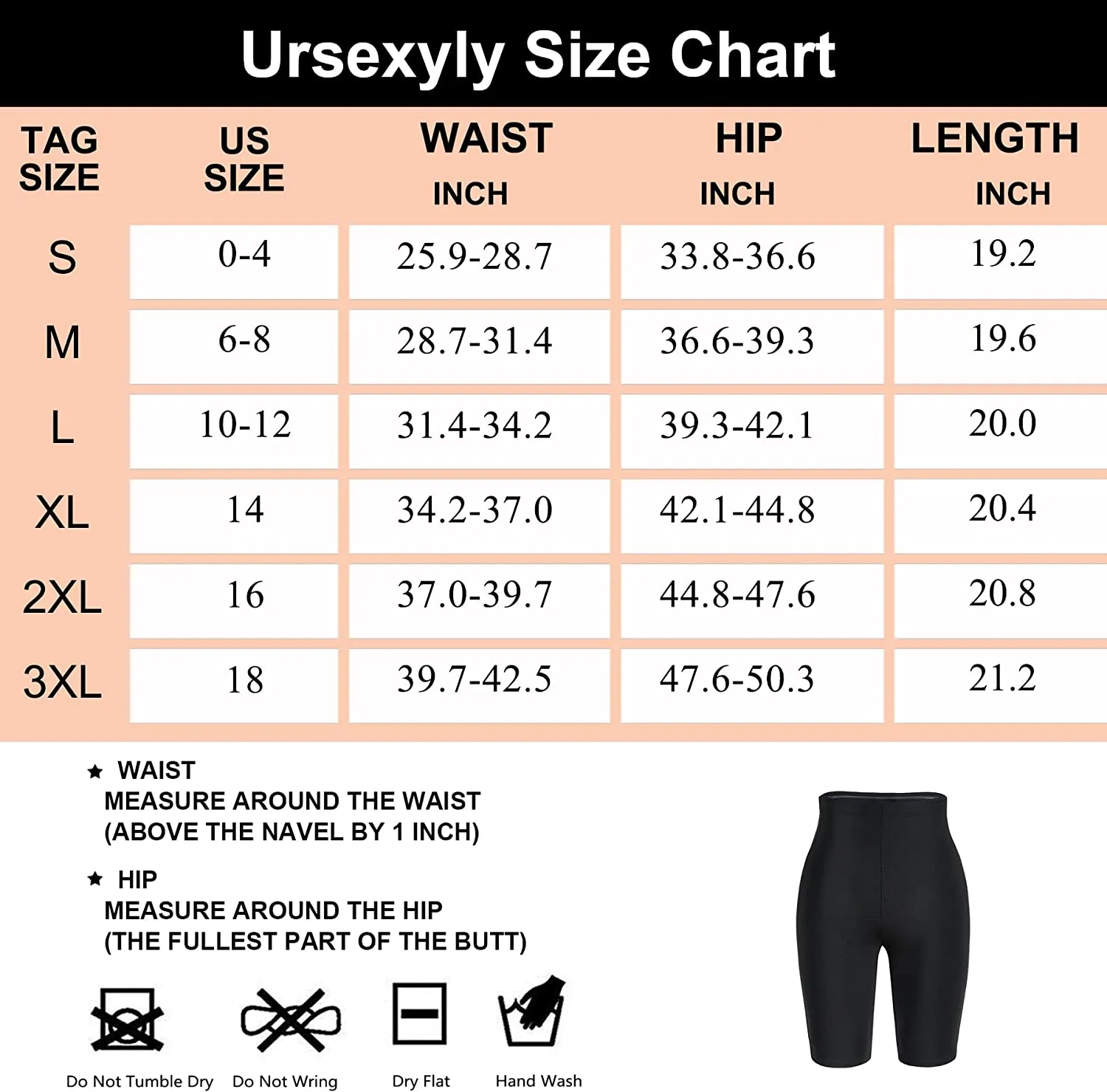 URSEXYLY Sauna Sweat Pants for Women Thermo Slimming Compression  Gym Body Shaper Shorts