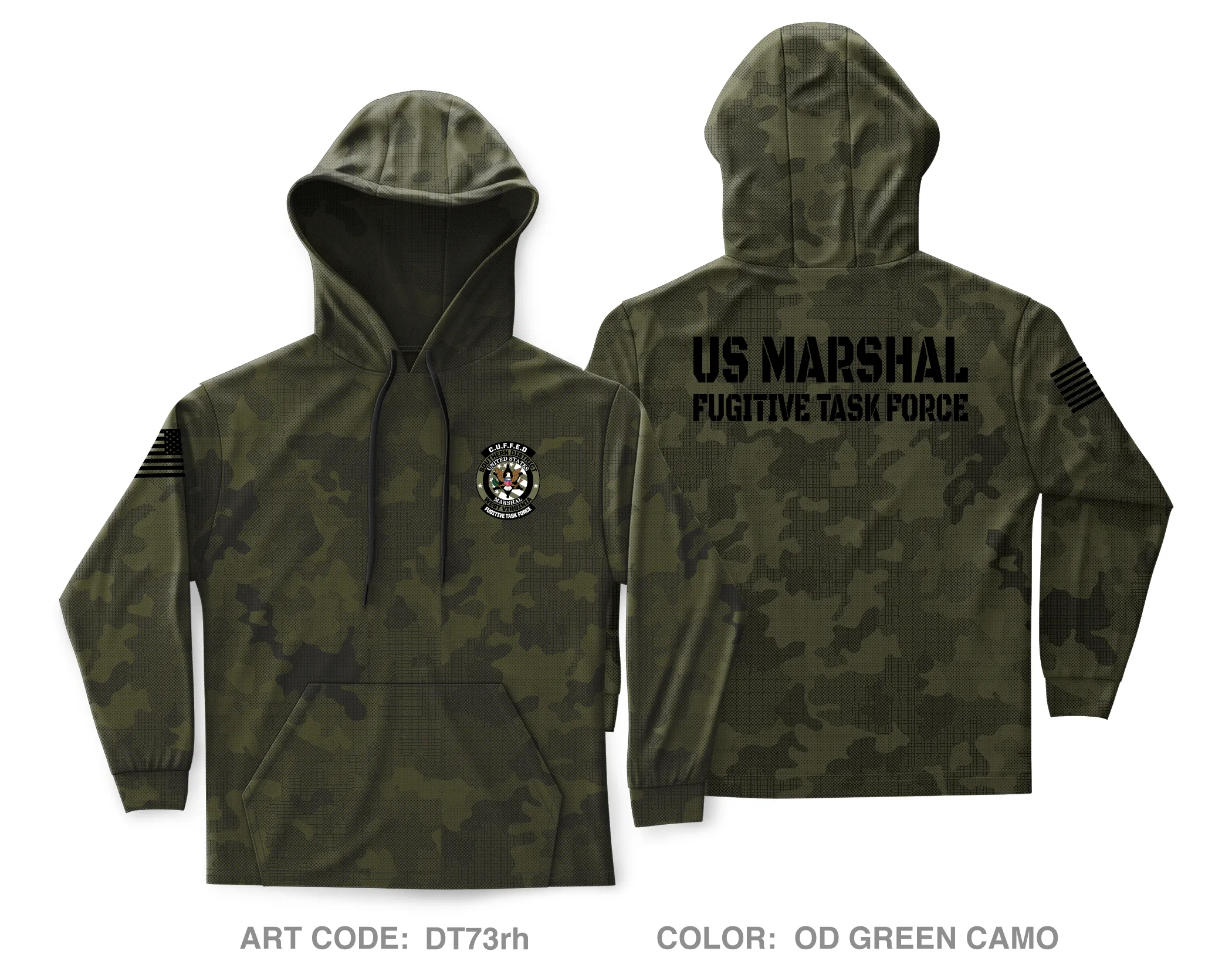 USMS CUFFED Core Men's Hooded Performance Sweatshirt - DT73rh