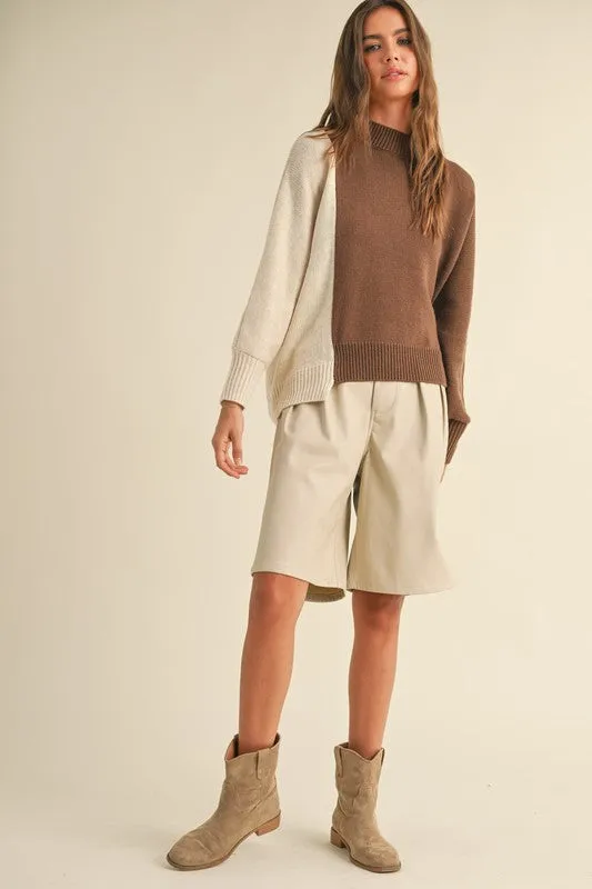 Vegan Leather Bermuda Pants (2 Color Ways)