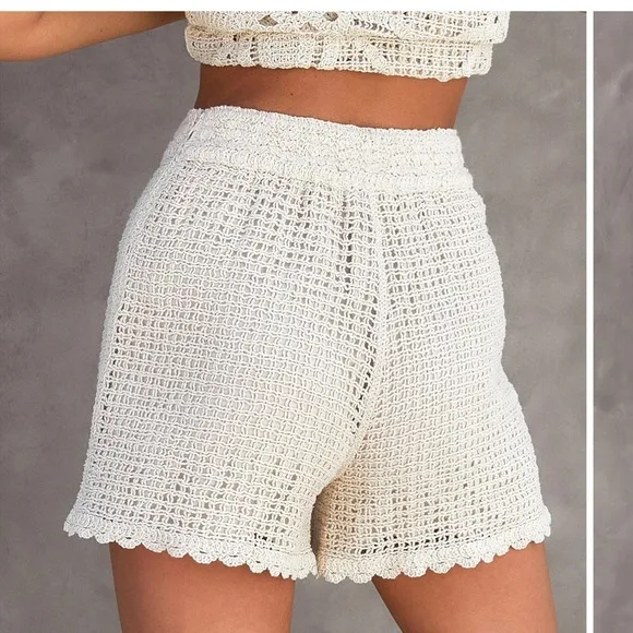 Vici | Crochet Shorts