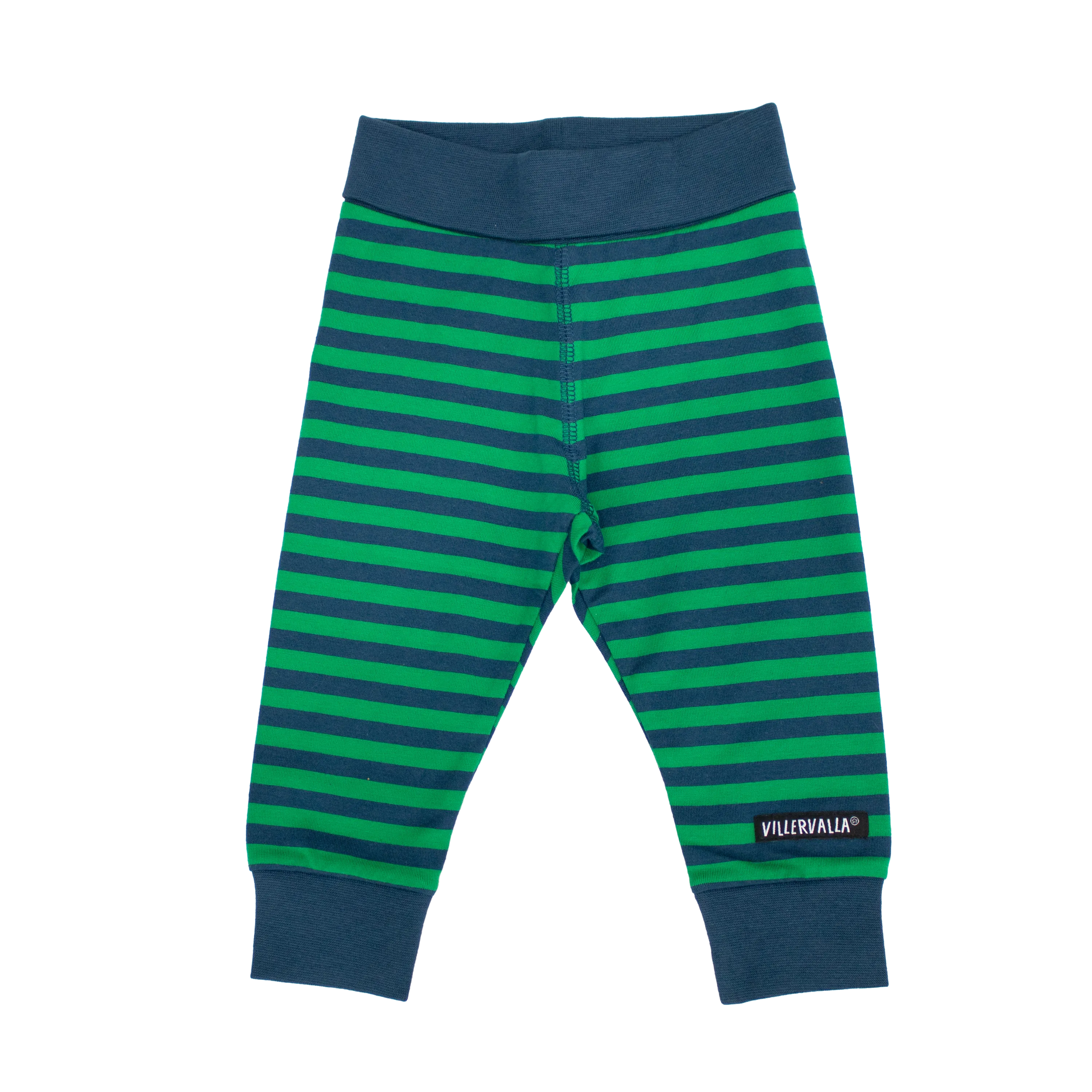 Villervalla - Comfy Pants - Stripes - Palm/Marine