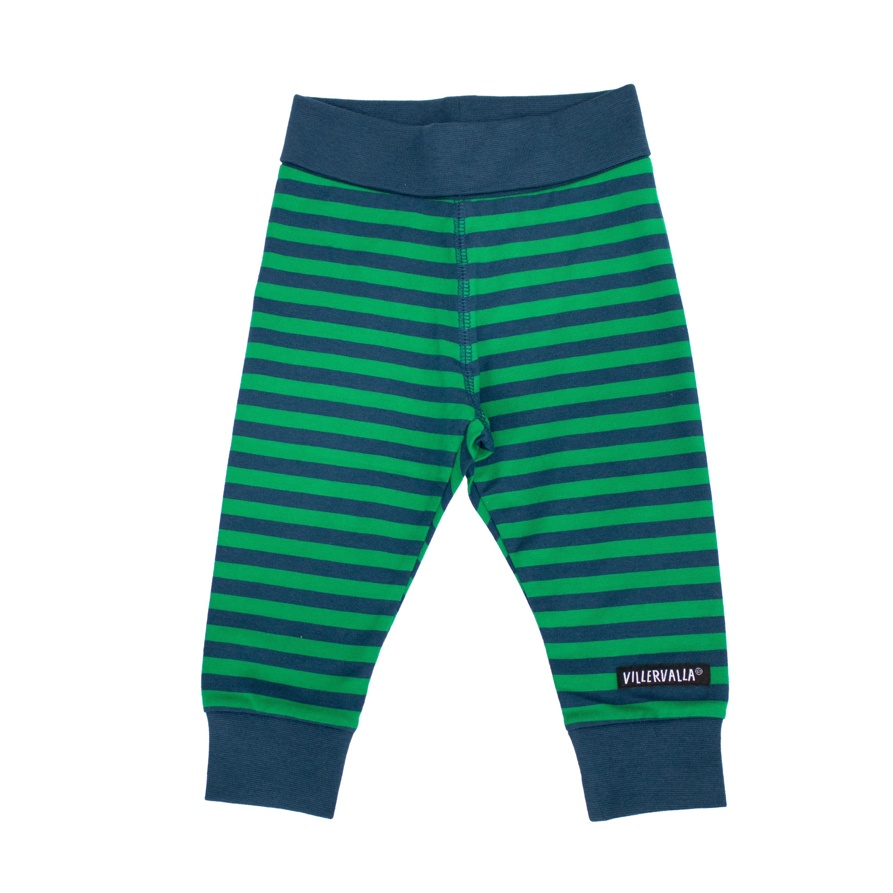 Villervalla - Comfy Pants - Stripes - Palm/Marine