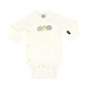 Villervalla - Wrap Body Suit - New Born Hedgehog - Marble