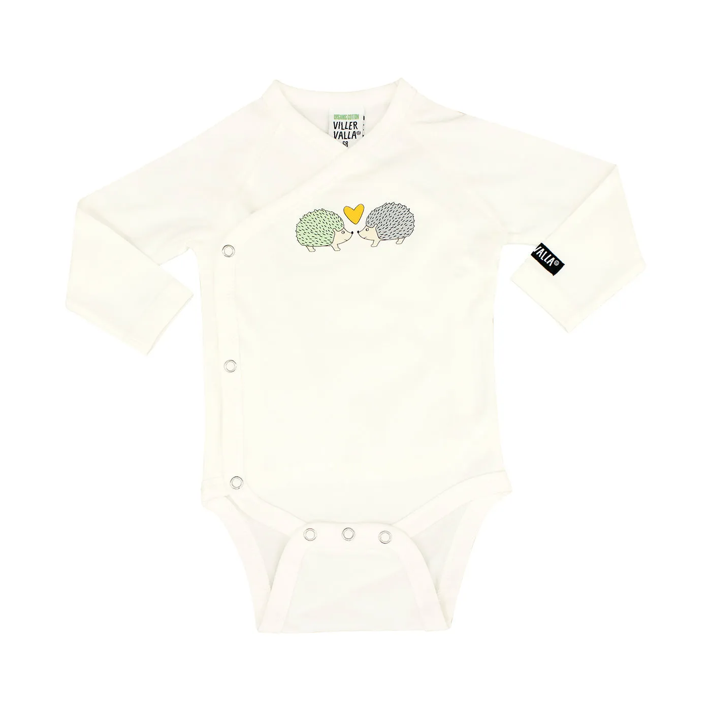 Villervalla - Wrap Body Suit - New Born Hedgehog - Marble