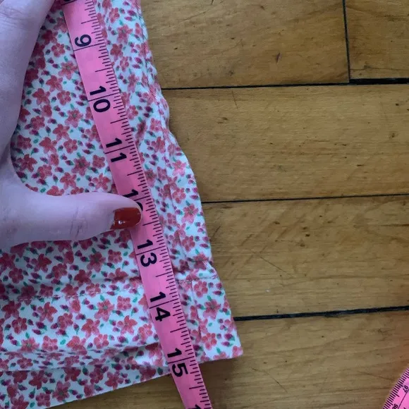 Vintage floral high waisted shorts