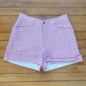 Vintage floral high waisted shorts