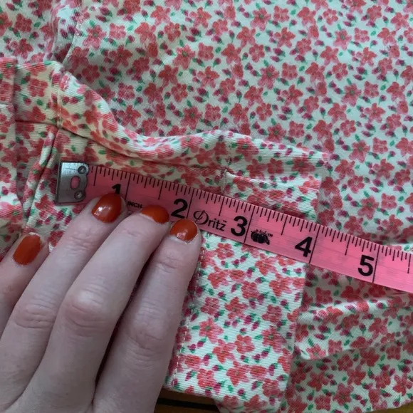 Vintage floral high waisted shorts