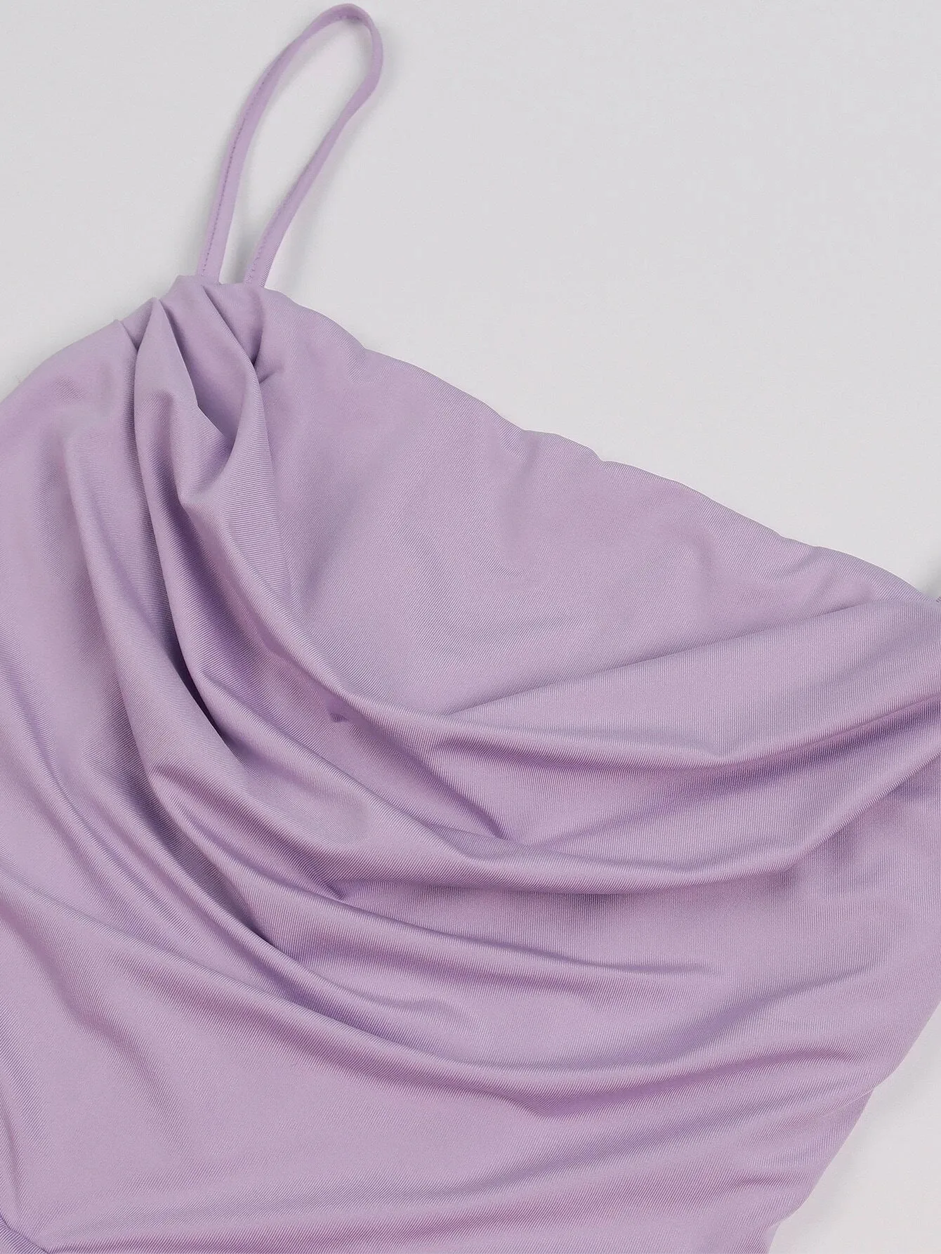 Vintage Square Neck Ruched Corset Fishtail Evening Maxi Dress - Purple