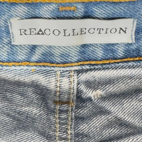 Vintage Y2K Levis 5011xx Distressed Denim Shorts Light Wash Made USA size W 34&quot;