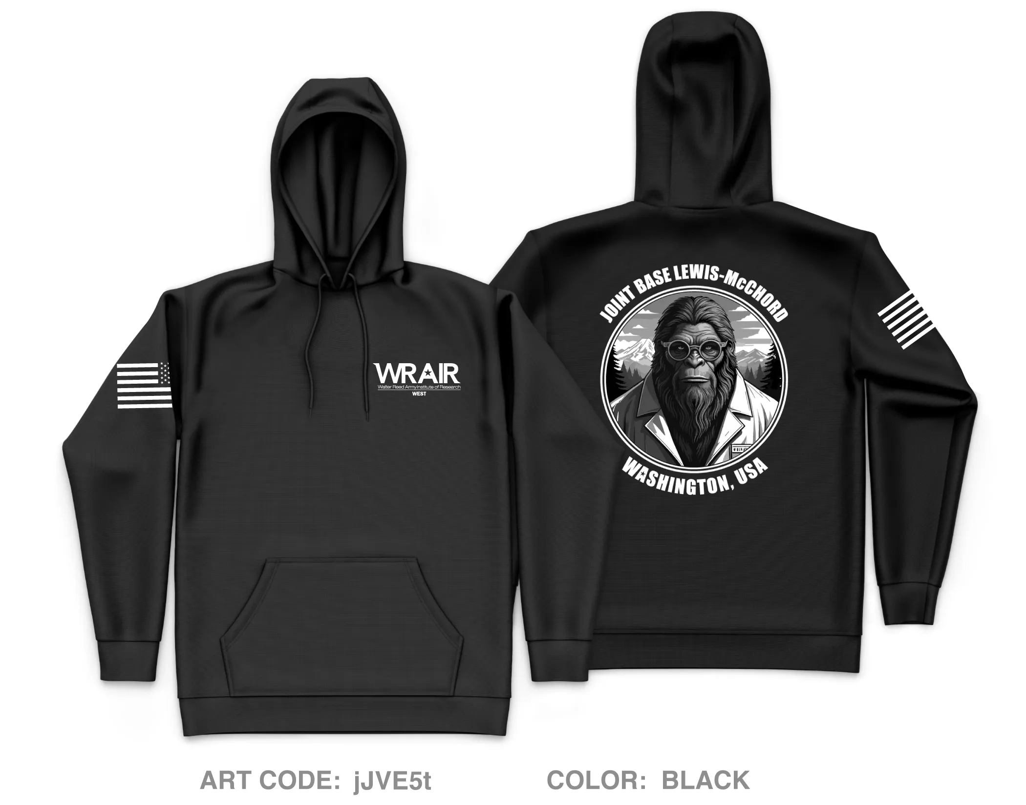 Walter Reed Army Institute of Research - West (WRAIR-W) Core Men's Hooded Performance Sweatshirt - jJVE5t