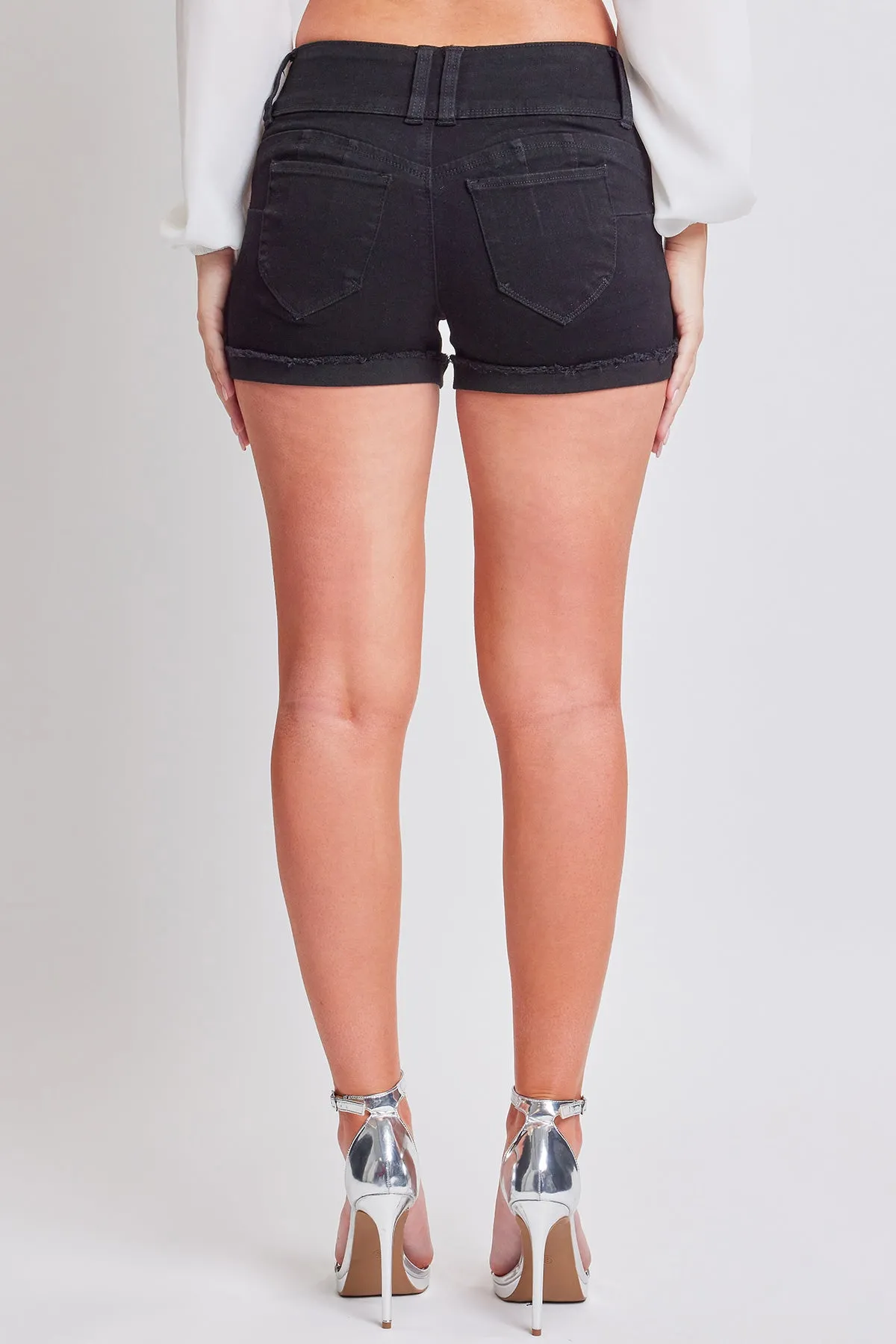 WannaBettaButt 3 Button Cuffed Denim Shorts, pack of 12
