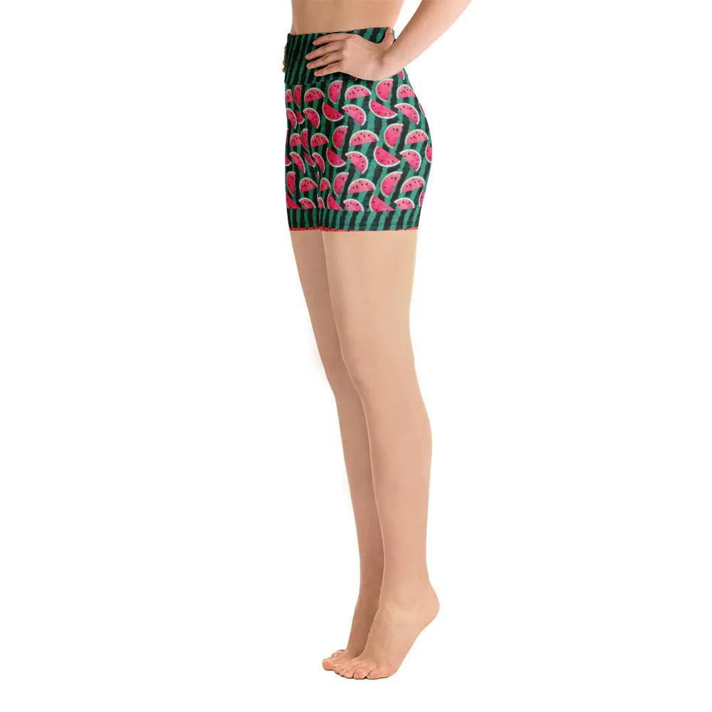 Watermelon - Yoga Shorts