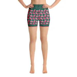 Watermelon - Yoga Shorts