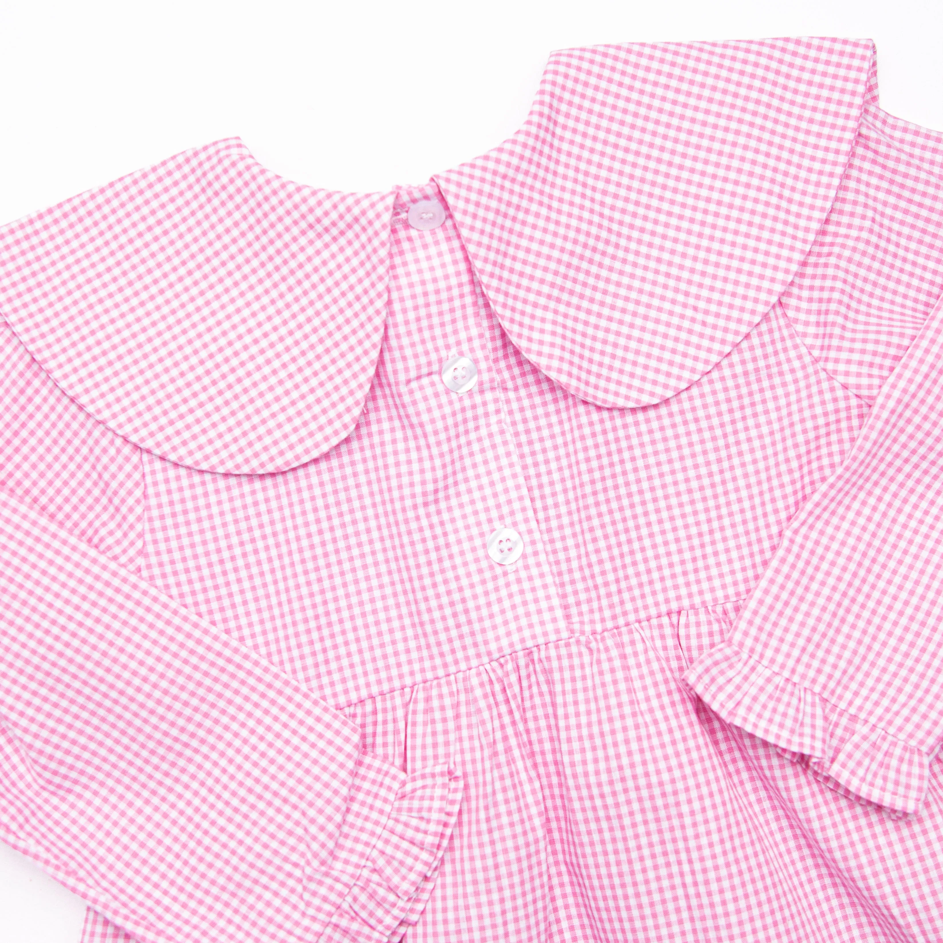 Whimsical Wings Embroidered Dress, Pink