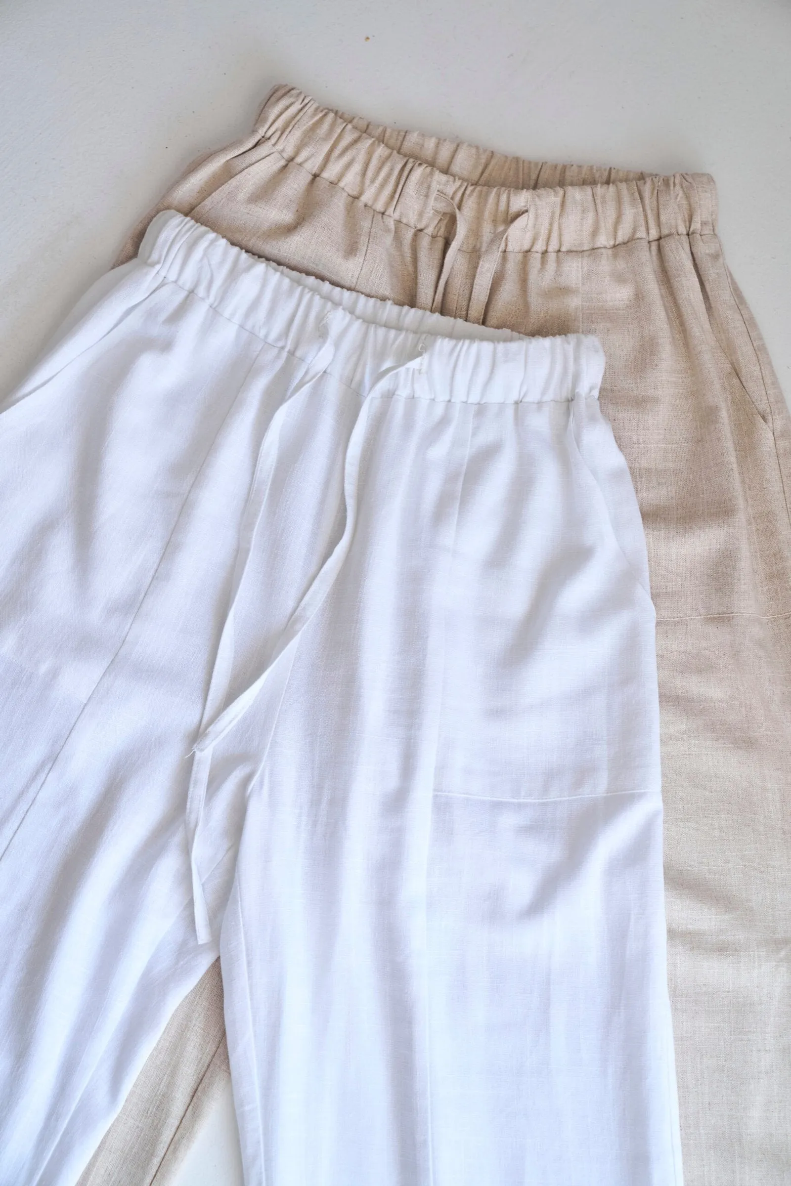 White Skye linen pants