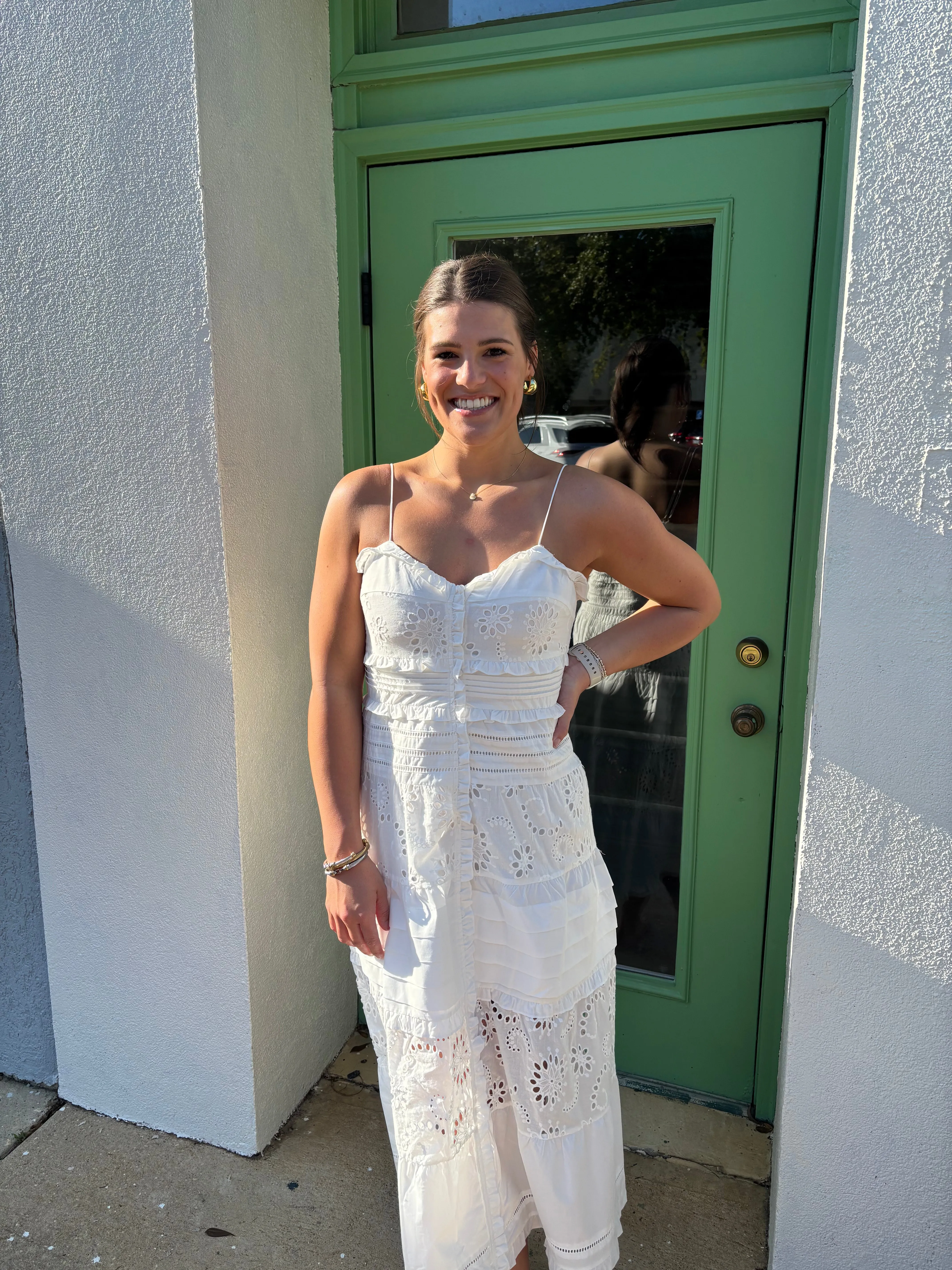 White Spaghetti Strap Dress