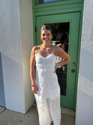 White Spaghetti Strap Dress