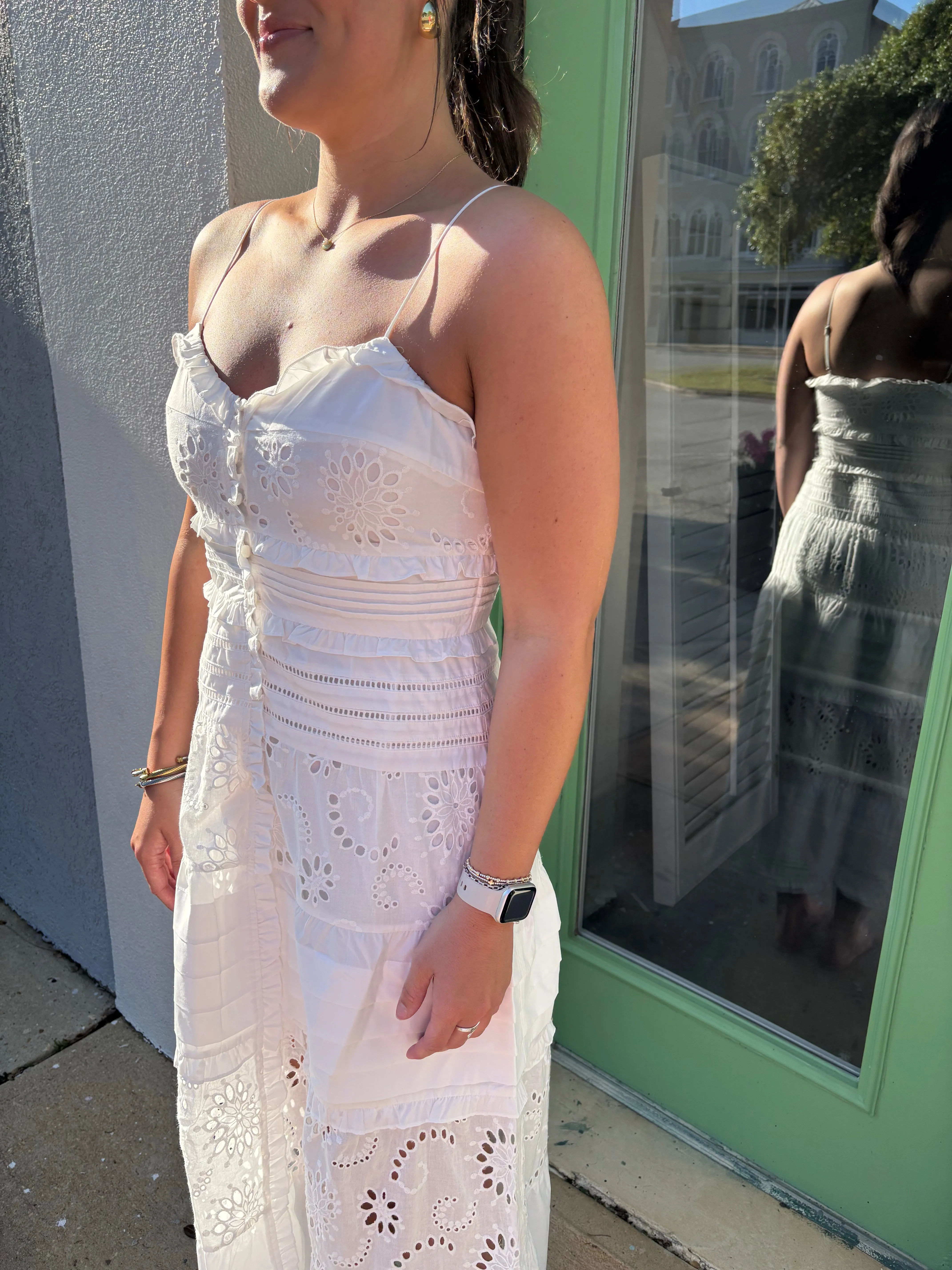 White Spaghetti Strap Dress