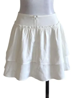 White Yoke Waist Skorts
