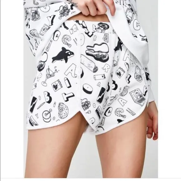 Wildfox Couture Mike Perry Doodles Lanes Shorts
